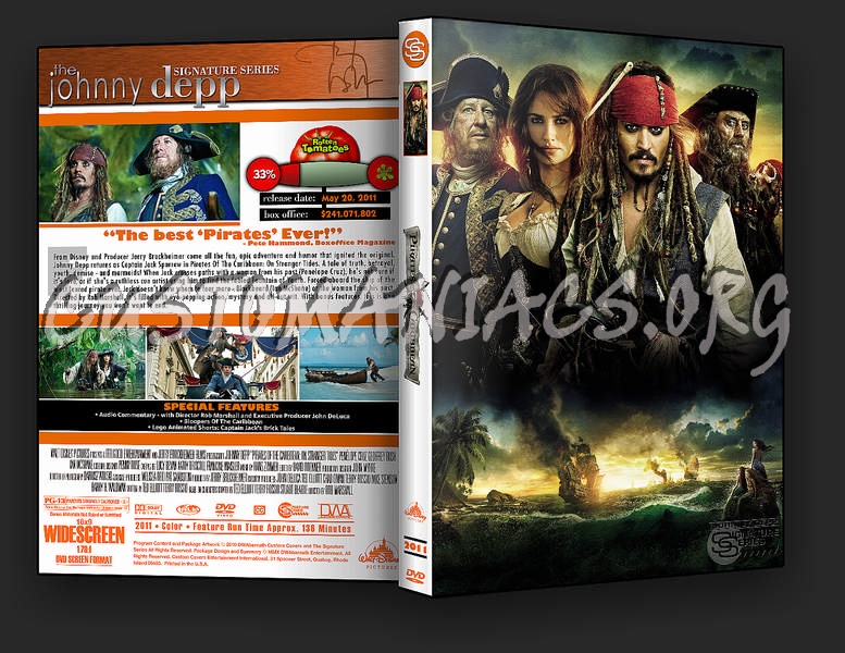 Pirates of the Caribbean: On Stranger Tides dvd cover