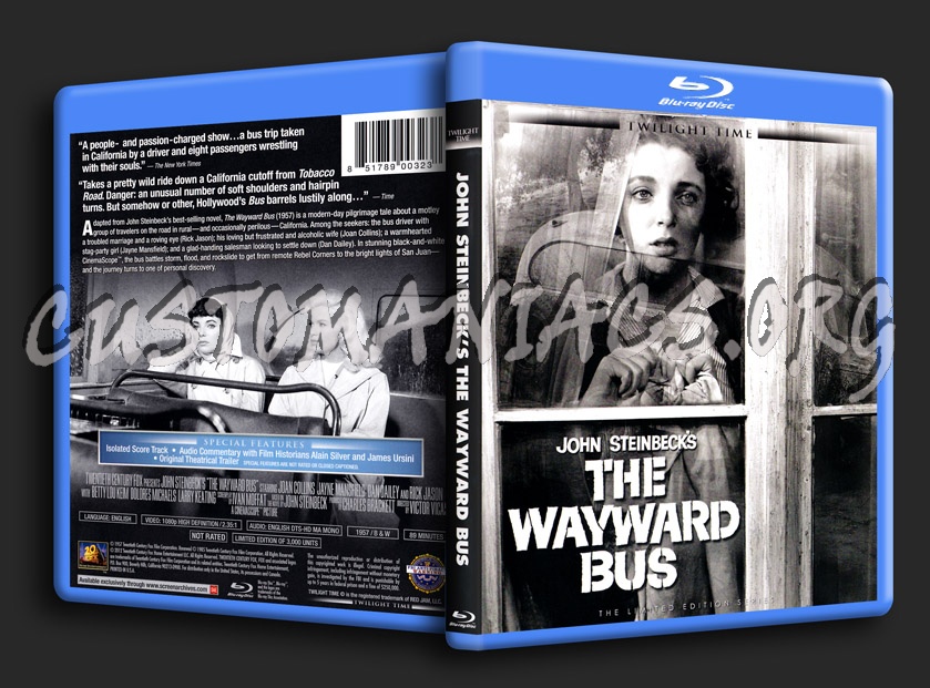 The Wayward Bus blu-ray cover