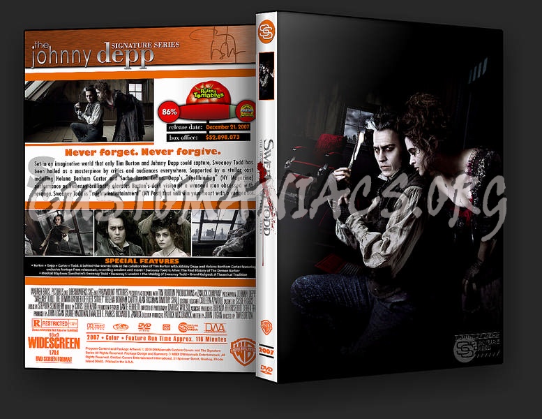 Sweeney Todd: The Demon Barber of Fleet Street dvd cover