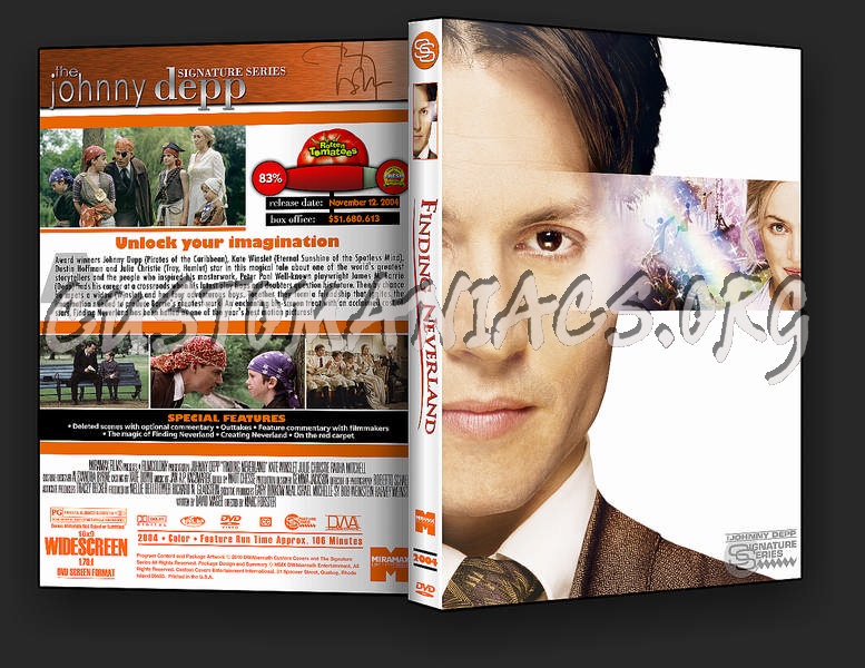 Finding Neverland dvd cover