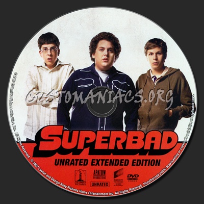 Superbad dvd label