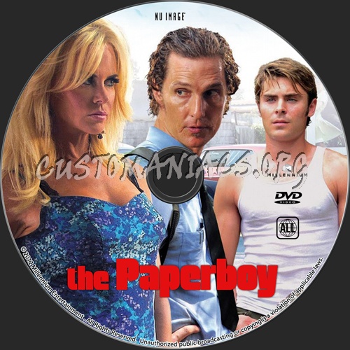 The Paperboy dvd label