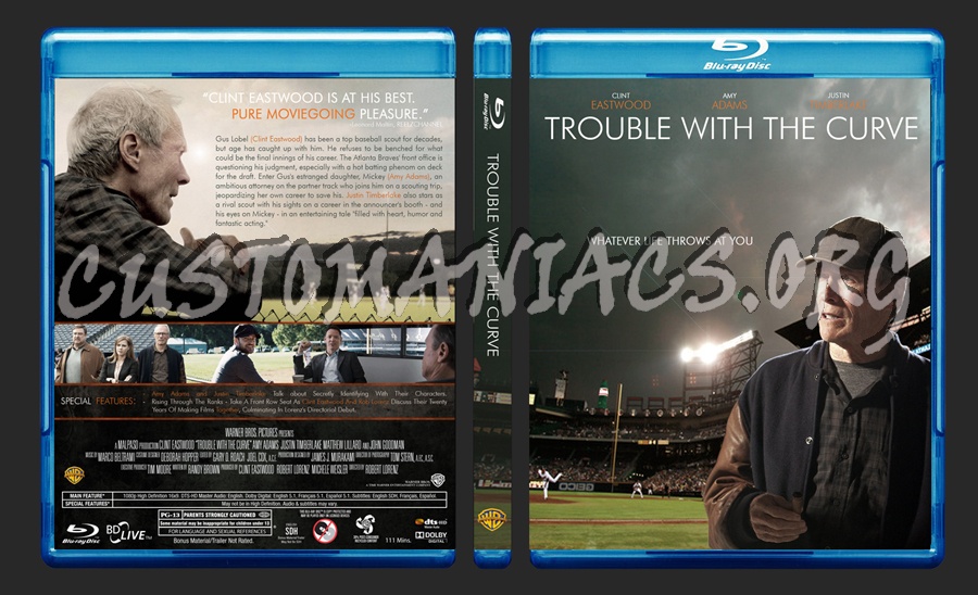 Trouble With The Curve blu-ray cover