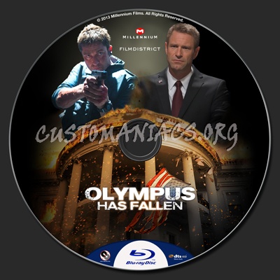 Olympus Has Fallen blu-ray label