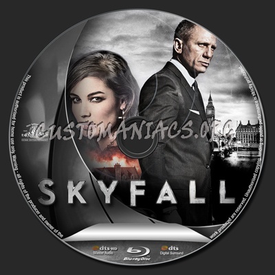 Skyfall blu-ray label