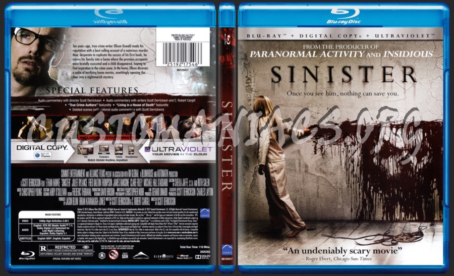 Sinister blu-ray cover