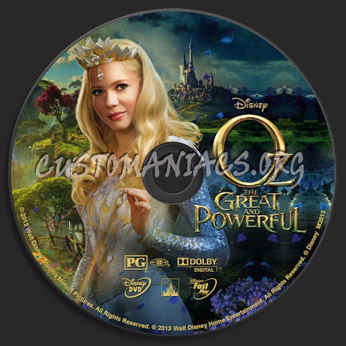 Oz The Great And Powerful dvd label