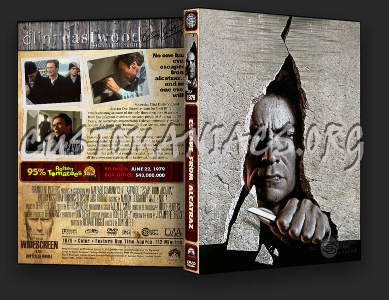 Escape From Alcatraz dvd cover