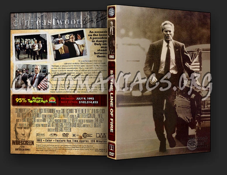 In the Line of Fire dvd cover