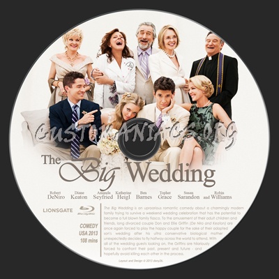 The Big Wedding blu-ray label