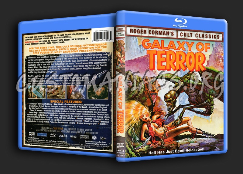 Roger Corman's Cult Classics - Galaxy Of Terror blu-ray cover