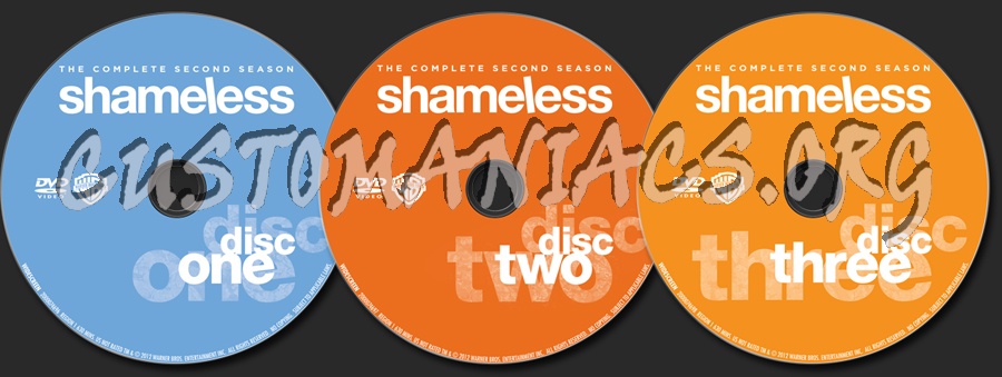 Shameless Season 2 dvd label