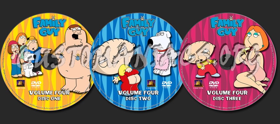 Family Guy Volume 4 dvd label