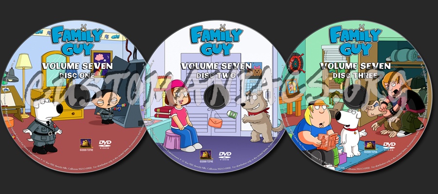 Family Guy Volume 7 dvd label