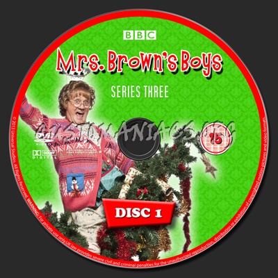 Mrs Brown's Boys Series 3 dvd label