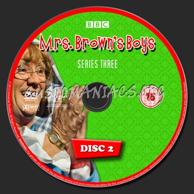 Mrs Brown's Boys Series 3 dvd label