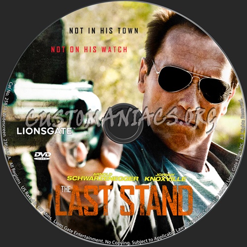 The Last Stand dvd label