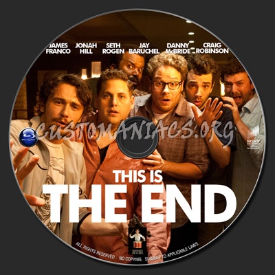 This Is The End blu-ray label