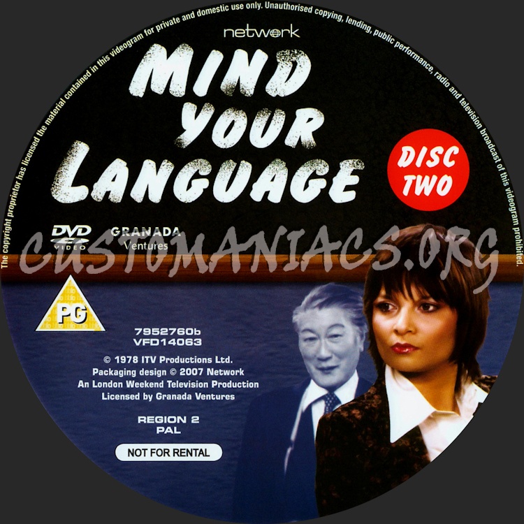 Mind Your Language dvd label