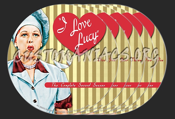 I Love Lucy (1952) : Season Two dvd label