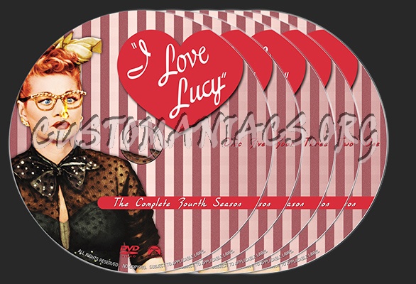 I Love Lucy (1954) : Season Four dvd label