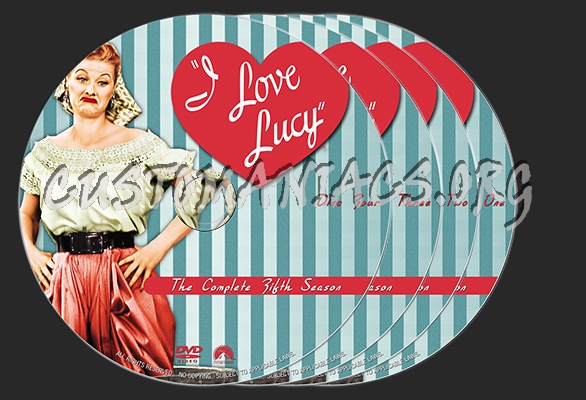 I Love Lucy (1955) : Season Five dvd label