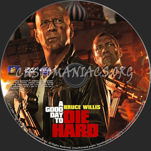 A Good Day To Die Hard dvd label
