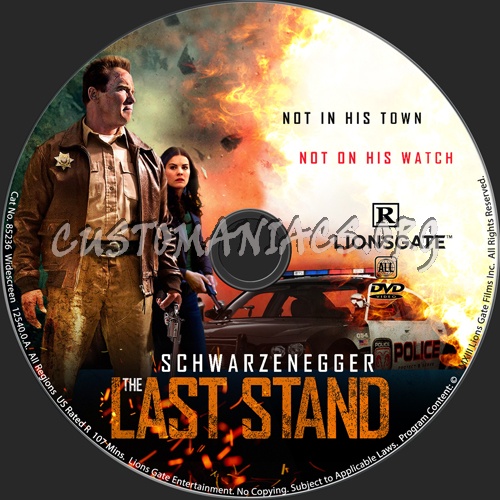 The Last Stand dvd label