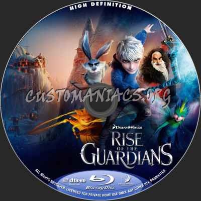 Rise Of The Guardians (2D+3D) blu-ray label