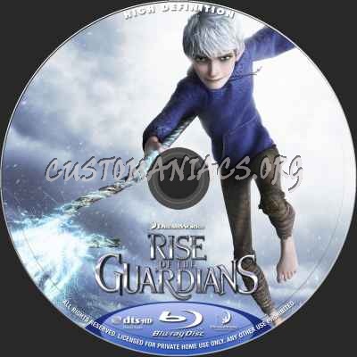 Rise Of The Guardians (2D+3D) blu-ray label