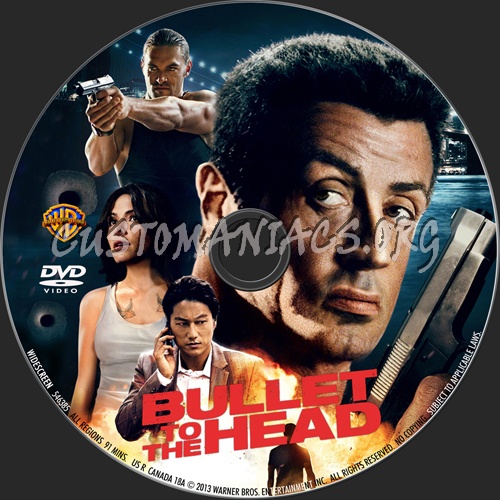 Bullet to the Head dvd label