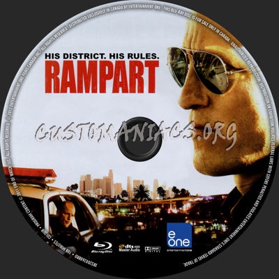 Rampart blu-ray label