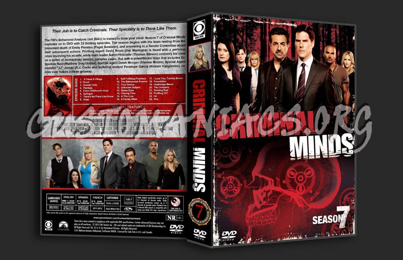 Criminal Minds: Seasons 1-7 dvd cover