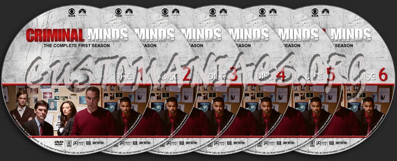 Criminal Minds: Season 1 dvd label