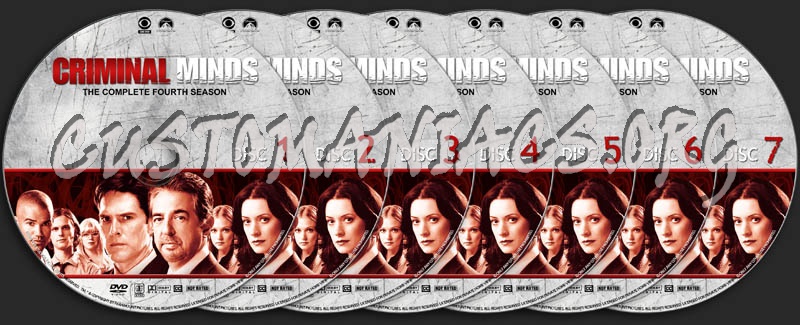 Criminal Minds: Season 4 dvd label