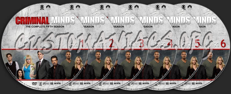 Criminal Minds: Season 5 dvd label