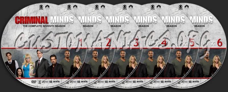 Criminal Minds: Season 7 dvd label