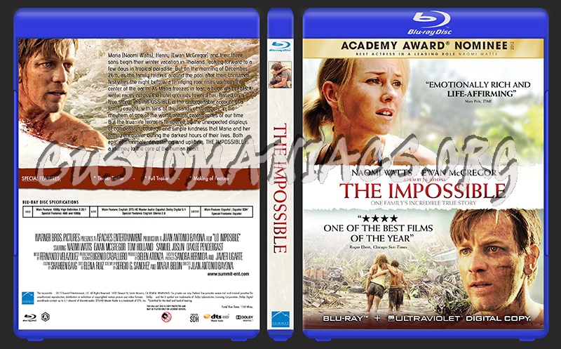 The Impossible blu-ray cover