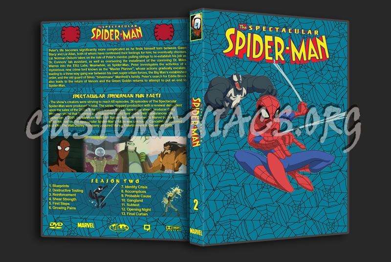 Marvel Cartoon Collection: The Spectacular Spider-Man Season Two dvd cover