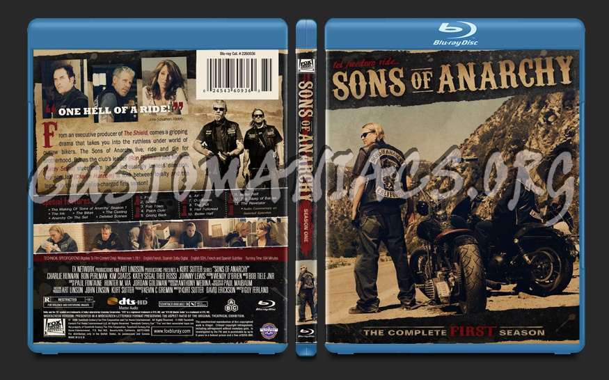 Sons of Anarchy Season One blu-ray cover