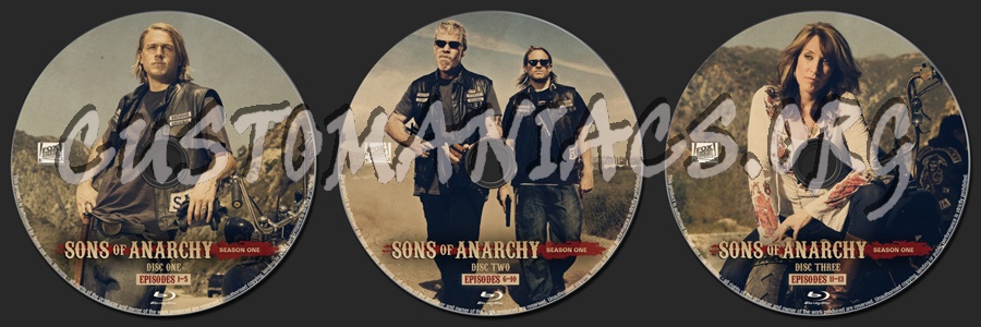 Sons of Anarchy Season One blu-ray label