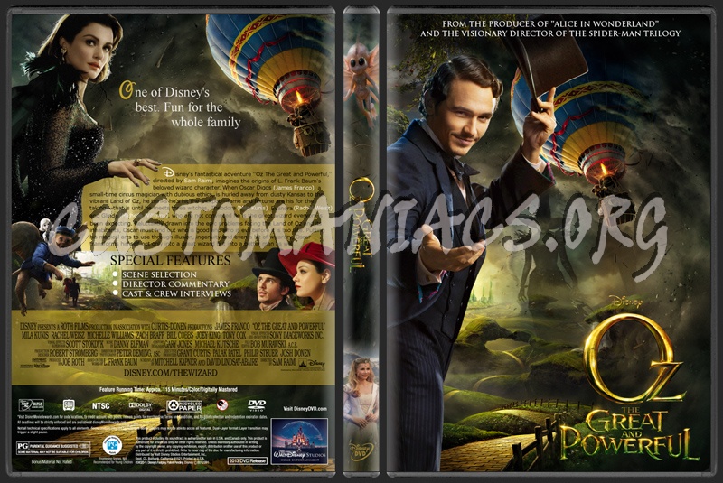 Oz The Great and Powerful dvd cover