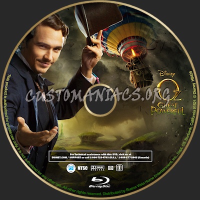 Oz The Great and Powerful blu-ray label