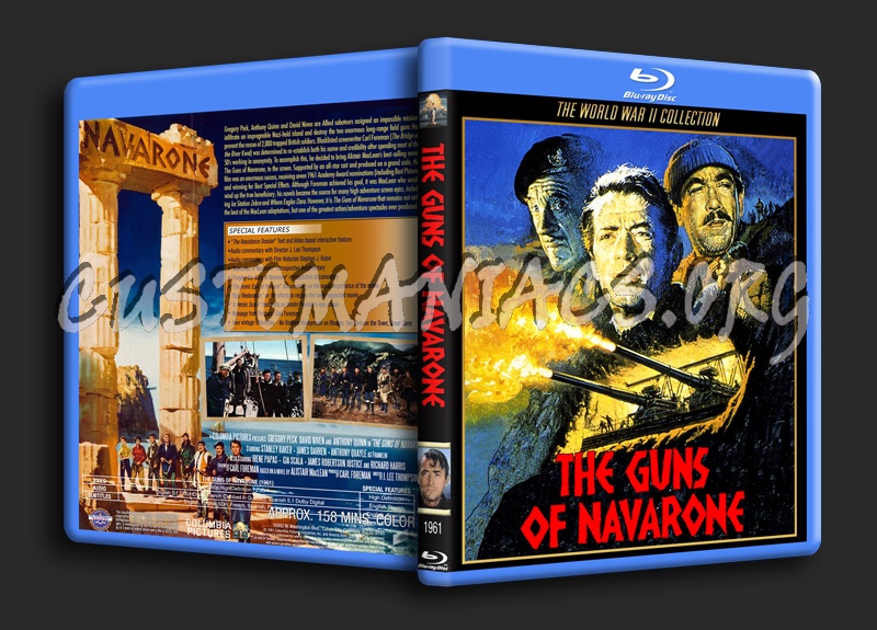 The Guns of Navarone blu-ray cover