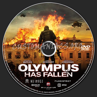 Olympus Has Fallen dvd label