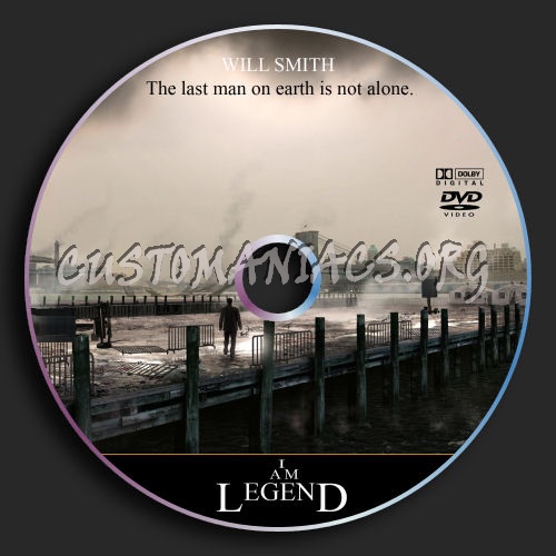 I Am Legend dvd label