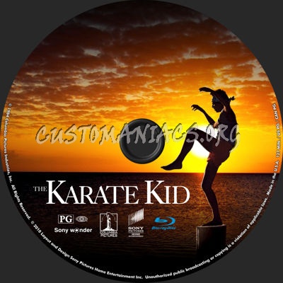 The Karate Kid blu-ray label