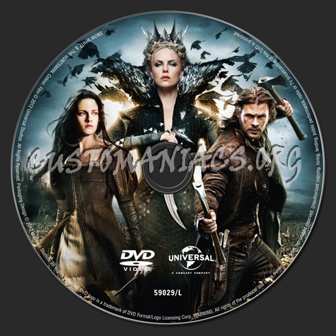 Snow White & the Huntsman dvd label