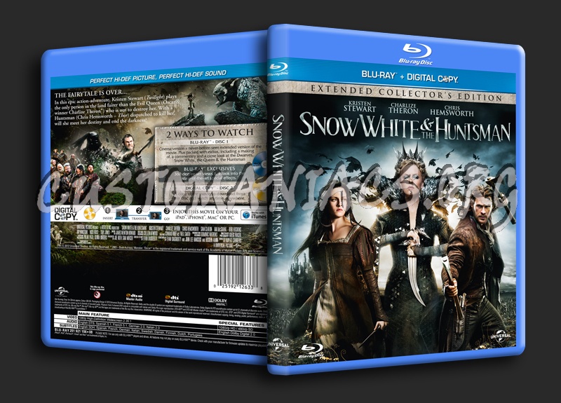 Snow White & the Huntsman blu-ray cover