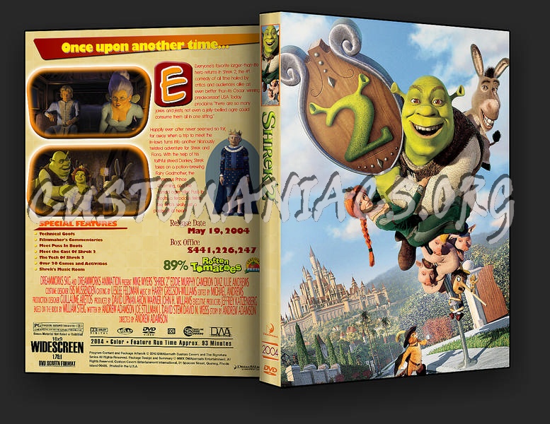 Shrek 2 dvd cover